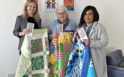 Beautifully crafted quilts kindly donated by the quilters of Project Linus UK.